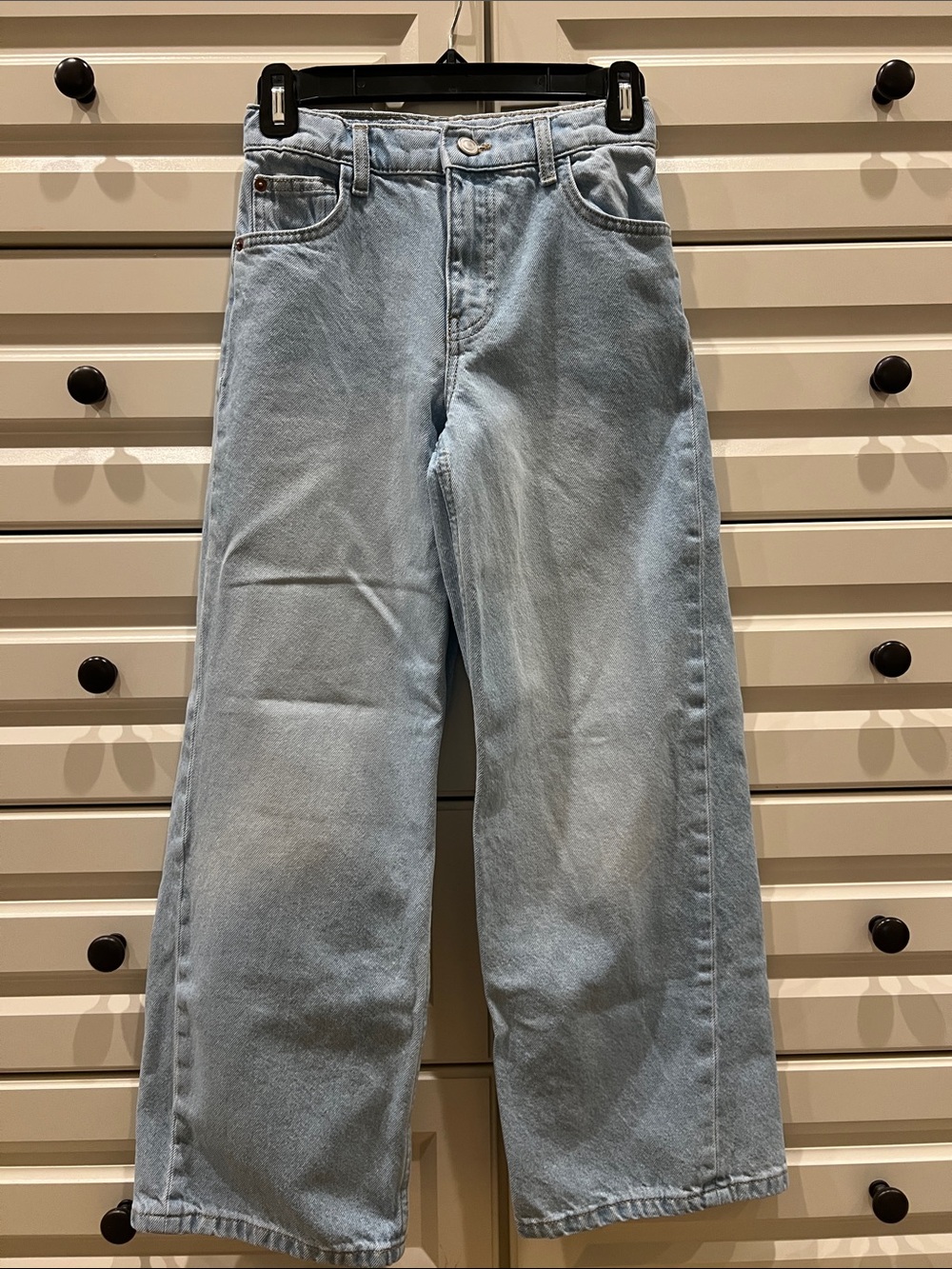 Zara girls Light Blue Wide Leg Jeans